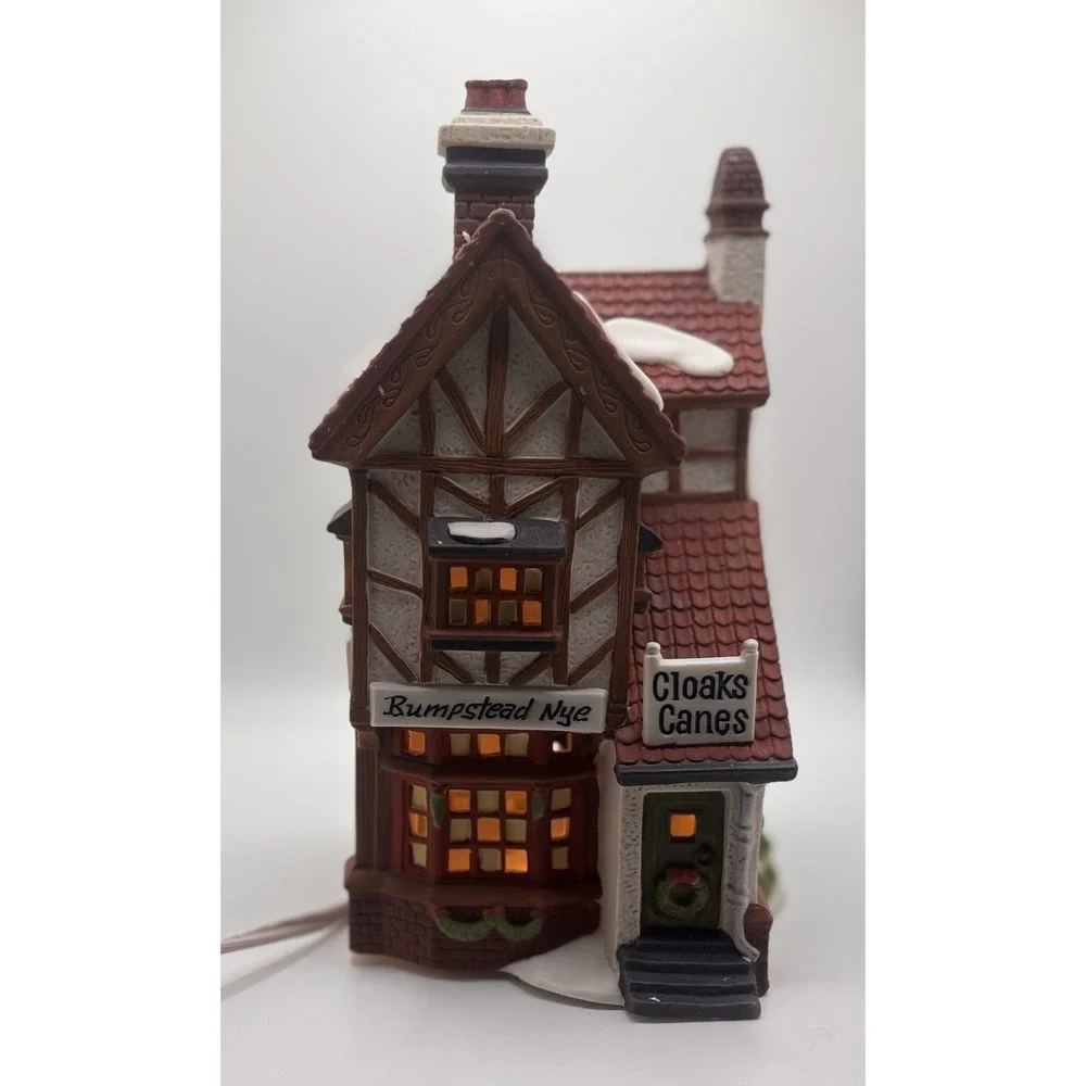 Dept 56 Dickens Village Vintage Bumpstead Nye Cloaks and Canes RETIRED